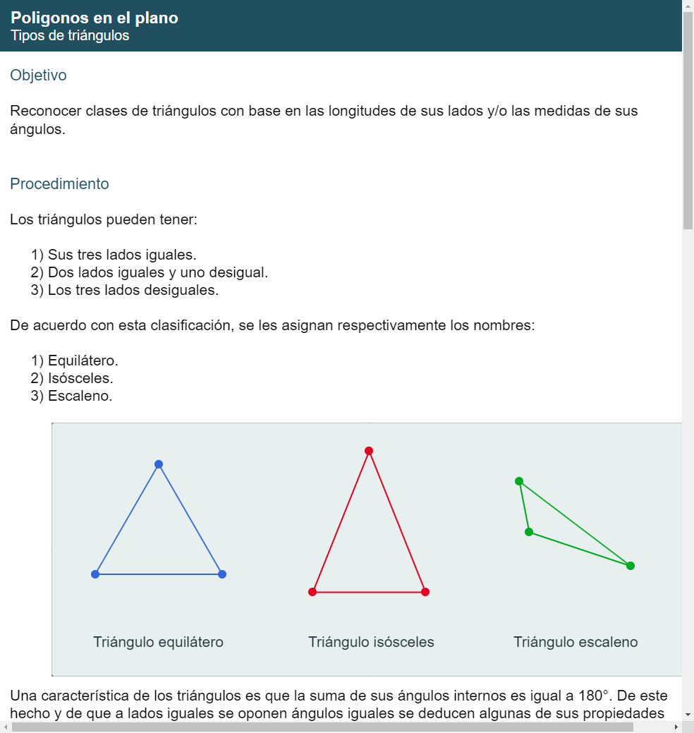 nombres de triangulos