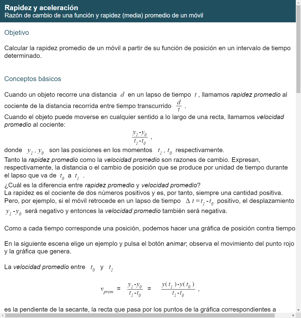 ejemplos de velocidad media